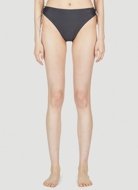Ziah Goulue Tie Bikini Bottoms Grey zia0253001