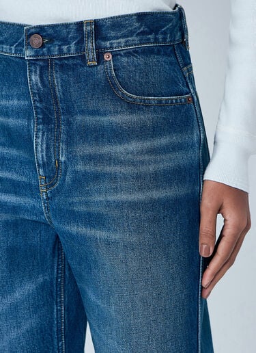 Chloé High-Rise Capri Jeans Blue chl0263045