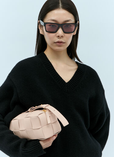 Bottega Veneta スモールブリックカセットショルダーバッグ ピンク bov0255060