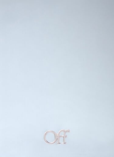 Off-White Logo Mono Earring Silver ofw0160077