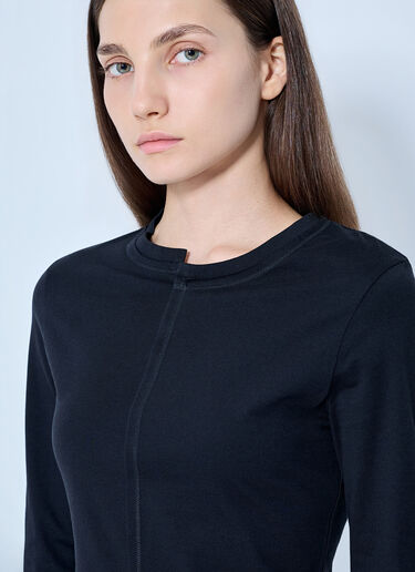 LN-CC® - Y-3: Long Sleeve Crewneck Top - Black Y-3 Long Sleeve Crewneck Top Black yyy0265001