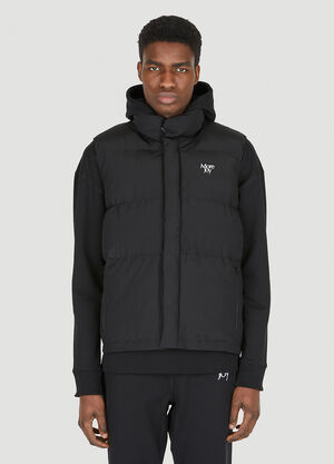More Joy Logo Puffer Vest Black mjy0347028