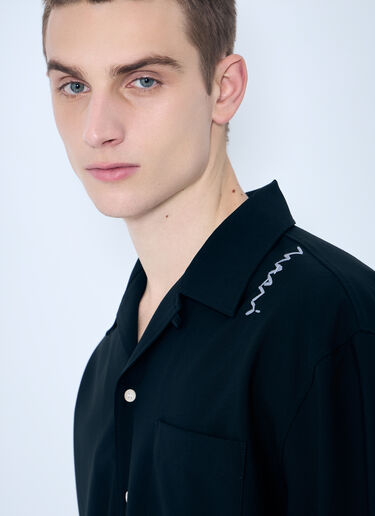 Marni Tropical Bowling Shirt Black mni0159002