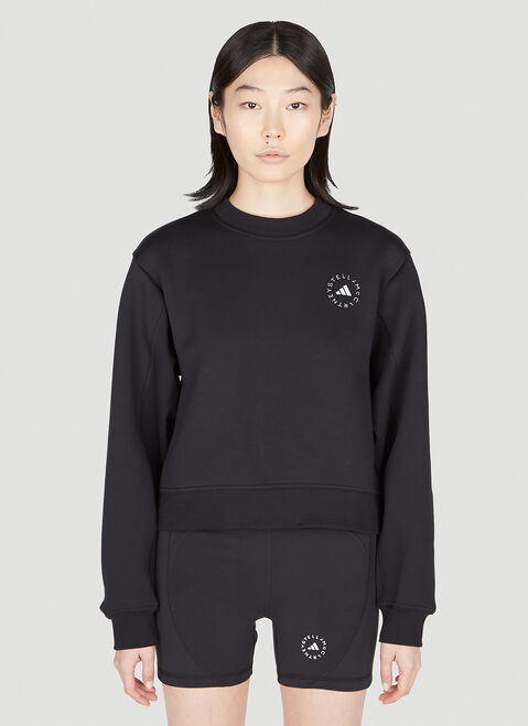 Versace Logo Print Sweatshirt Black vrs0251071