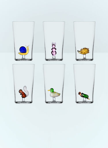 Ichendorf Milano Set Of Six Animal Farm Glasses Multicolour wps0691352