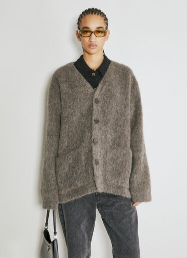 Our Legacy Fuzzy Cardigan Grey our0254008