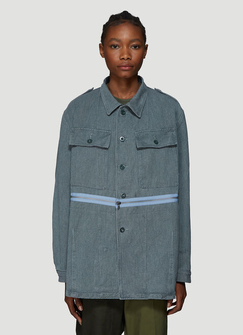 (DI)VISION Detachable Hem Denim Jacket Blue div0338004