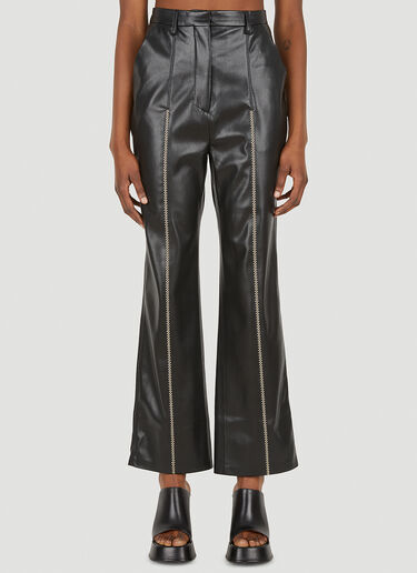 Nanushka Lucee Vegan Leather Trousers  Black nan0248002