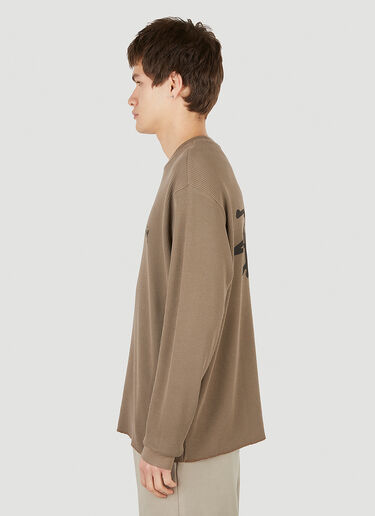 Stüssy O'Dyed Long Sleeve Thermal T-Shirt Brown sts0152013