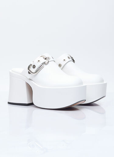 Marc Jacobs The J Marc Leather Clogs White mcj0254014