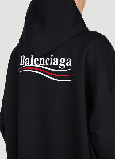 Balenciaga Political Campaign Hooded Sweatshirt Black bal0152054