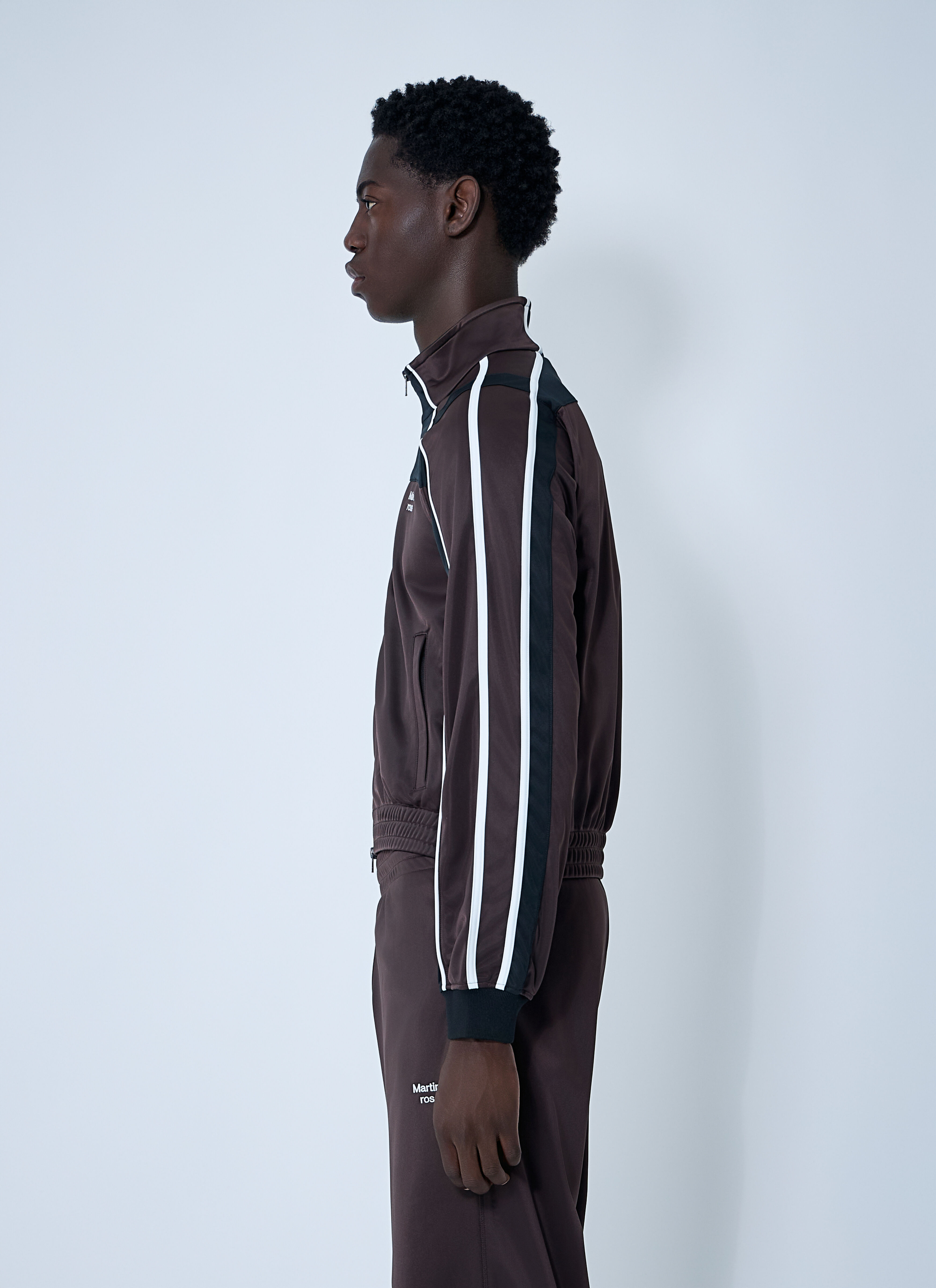 Martine Rose Men's' Shrunken Track Jacket in Brown | LN-CC®