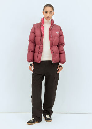 Moncler RE-ICONS Verone Reversible Short Down Jacket Red mvs0258003