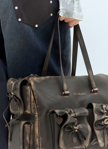 Acne Studios Multi-Pocket Tote Bag Brown acn0158019