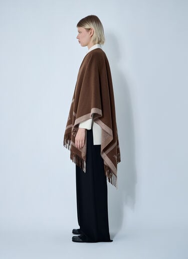 Max Mara Hilde Logo Motif Scarf Brown max0261037