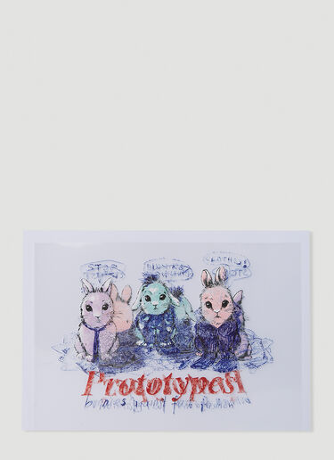 PROTOTYPES Proto Prints Bunnies Screenprint Optics White typ0350012