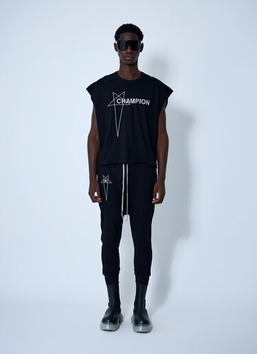 Rick Owens x Champion Logo Motif T-Shirt Black roc0161002