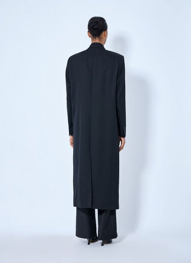 LN-CC® - RÓHE: Double Breasted Tailored Coat - Black RÓHE Double Breasted Tailored Coat Black roe0265022