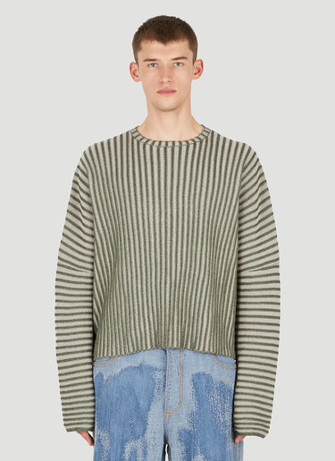 Eckhaus Latta Keyboard Dolman Sweater Grey eck0149007