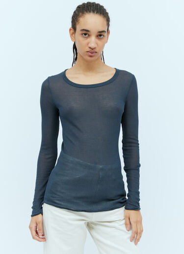 Lemaire Seamless Long Sleeve Top Blue lem0254009