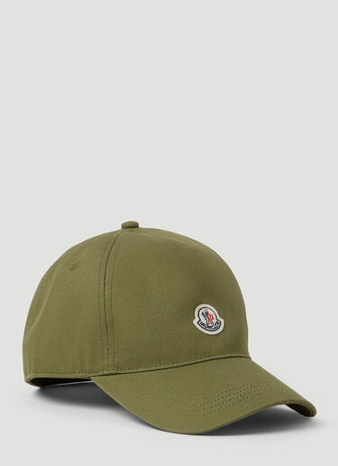 Moncler Logo Patch Baseball Cap Green mon0252027