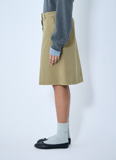 Miu Miu Garment-Dyed Skirt Green miu0360003