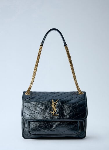 LN-CC® - Saint Laurent: Niki Medium Vintage Shoulder Bag - Black Saint Laurent Niki Medium Vintage Shoulder Bag Black sla0262046