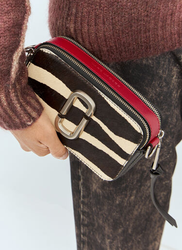Marc Jacobs The Zebra Snapshot Shoulder Bag Black mcj0258004