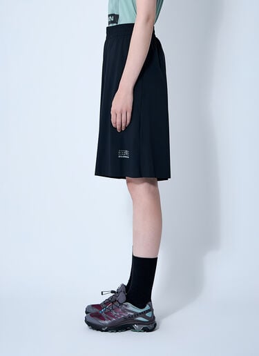 MM6 Maison Margiela x Salomon 徽标图案短裤  黑色 mms0261008