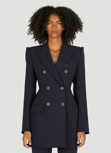 Sportmax Fitted Double Breasted Blazer Dark Blue spx0250021