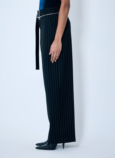 Jean Paul Gaultier Pinstripe Wool Pants Black jpg0259008
