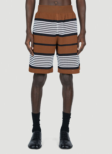 Burberry Striped Track Shorts Brown bur0152039