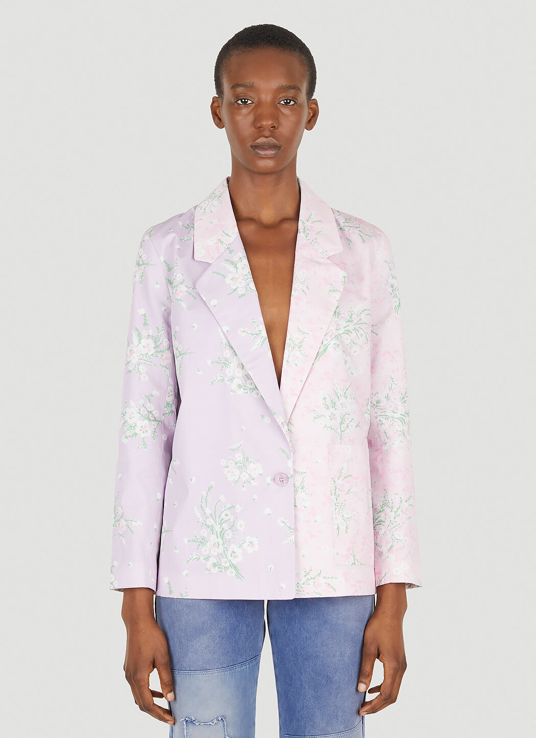 Pink new arrivals floral blazer