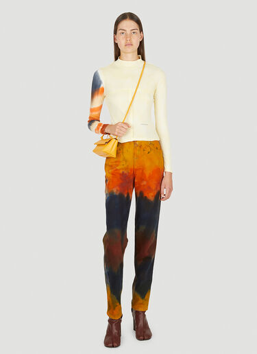 Eckhaus Latta Tie Dye Jeans Orange eck0249003