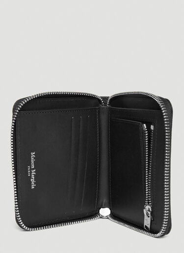 Maison Margiela Four-Stitch Zipped Wallet Black mla0146040