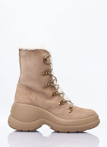 Moncler Resile Trek Ankle Boots Beige mon0258033
