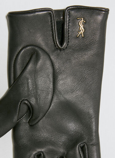 Cassandre Short Gloves Saint Laurent Cassandre Short Gloves Black sla0253170