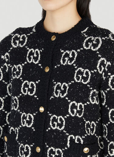 Gucci GG 부클레 니트 카디건 블랙 guc0251215