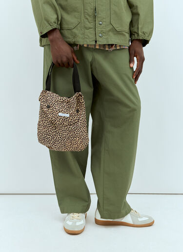 Engineered Garments Leopard Print Shoulder Bag Brown egg0156016