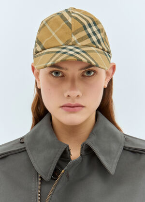 Alexander Wang Check Cotton Baseball Cap Black awg0259013