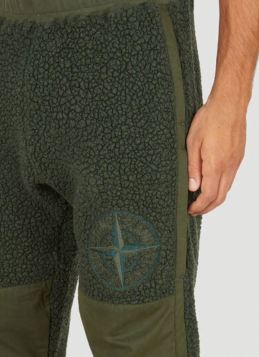Stone Island 拼色泰迪运动裤 绿色 sto0150033
