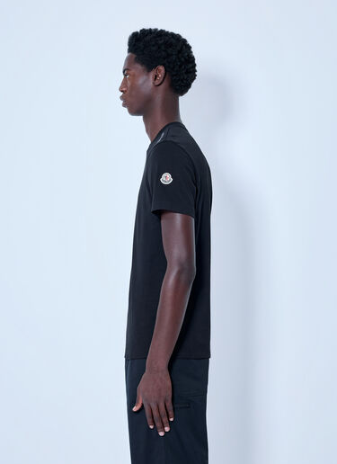 LN-CC® - Moncler: Large Sketch Logo T-shirt - Black Moncler Large Sketch Logo T-shirt Black mon0166029