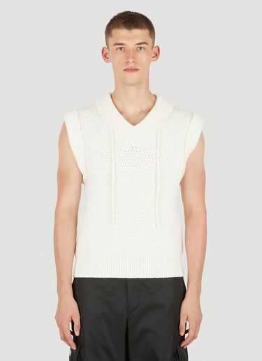 Craig Green Knot Sleeveless Sweater White cgr0150012