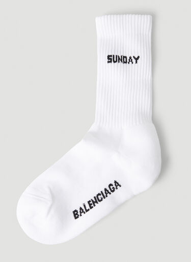 Balenciaga Day of the Week ソックス 7足組 ホワイト bal0147108