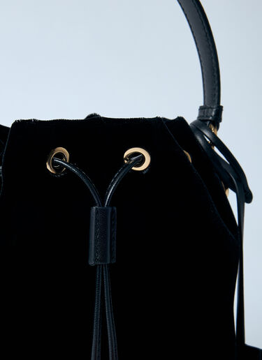 Prada Velvet Mini Bucket Bag Black pra0259010