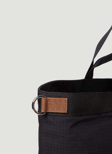Tonal Check Tote Bag Acne Studios Tonal Check Tote Bag Black acn0150053
