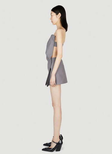 Prada Gabardine Dress Grey pra0252051