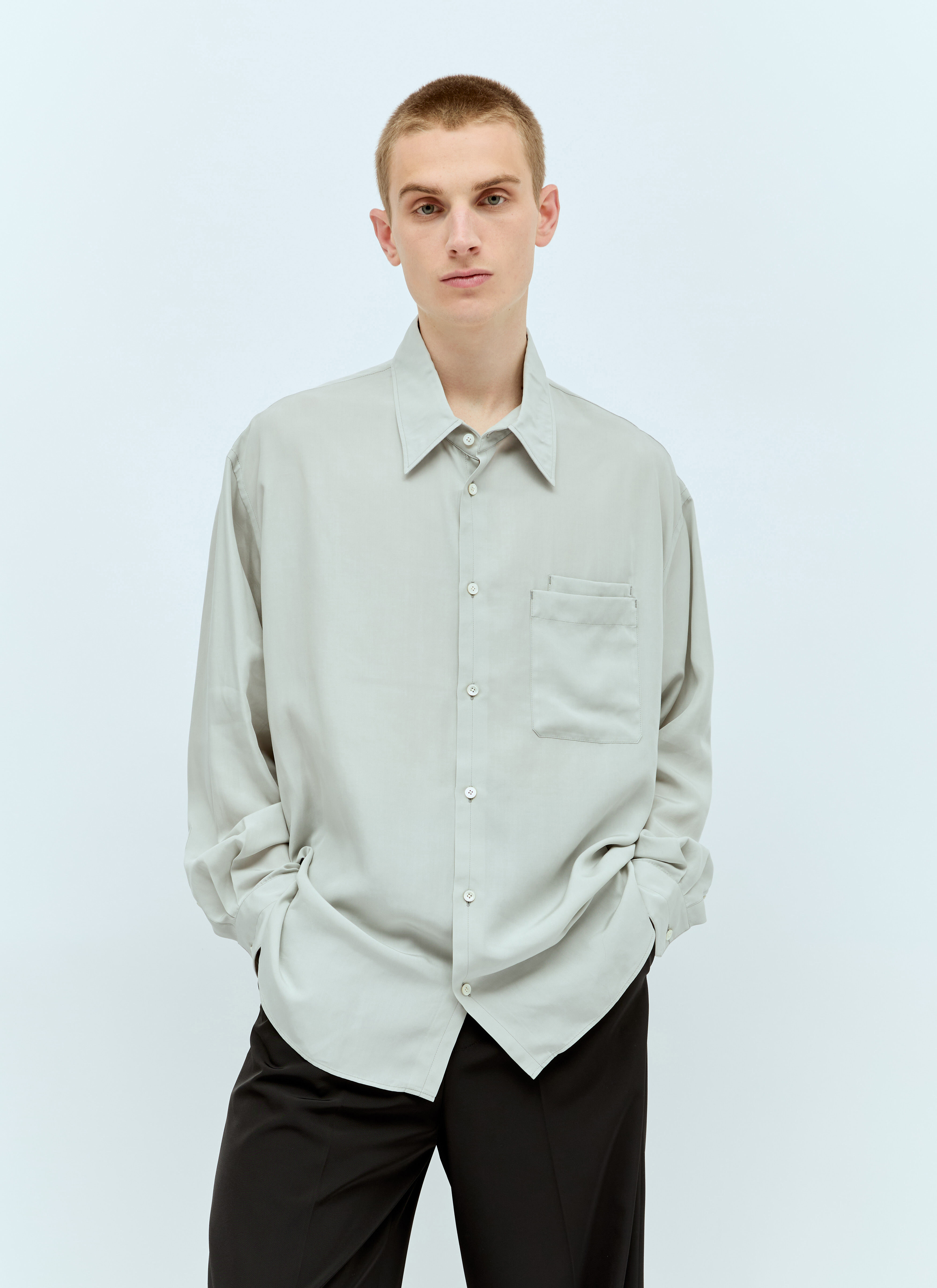 Lemaire Double Pocket Shirt Grey lem0156007