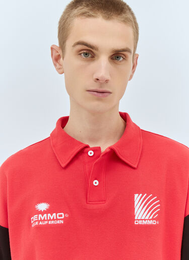 DEMMO Emb ポロシャツ レッド dem0159004