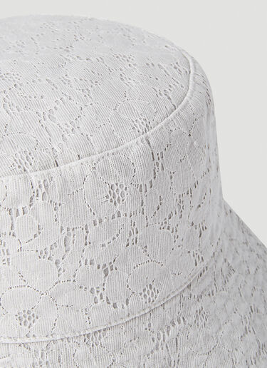 Lace Bucket Hat Guess USA Lace Bucket Hat White gue0152023